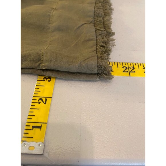 Cloth & Stone Strapless Olive Green Tencel Jumpsuit w/ Belt & Pockets Small - Picture 9 of 13